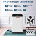 جهاز سحب الرطوبة والروائح من الكترا 20 لتر Electra dehumidifier
