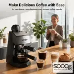 ماكينة 2×1 قهوة أسبريسو و قهوة الاميريكان sonifer Steam Espresso maker sf-3557