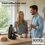 ماكينة 2×1 قهوة أسبريسو و قهوة الاميريكان sonifer Steam Espresso maker sf-3557