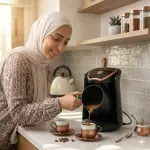 ماكينة القهوة التركي من الكترا