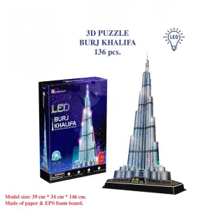 بازل ثلاثي الأبعاد برج خليفة 136 قطعة