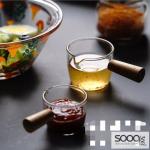 موزع زجاجي للسوائل بمقبض خشبي(100مل)