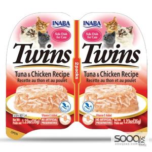 مكافئة للقطط TWINS Tuna & Chicken Recipe INABA