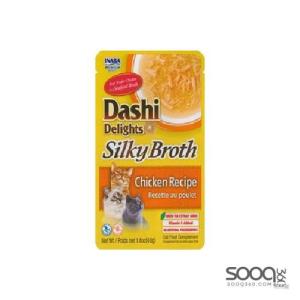 مكافئة للقطط DASHI DELIGHTS SILKY BROTH CHICKEN RECIPE INABA