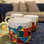 مج نسكافيه نقش يدوي