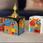 مبخرة بورسلين نقش يدوي