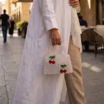 حقيبة خرز يدوية - كرزة | Cherry Bloom 🍒