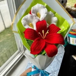 باقة ورد كروشيه