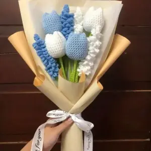 باقة ورد كروشيه