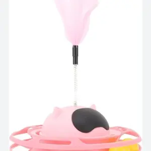 لعبة للقطط دوارة مع ريشة Interactive Cat Toy