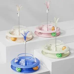 لعبة قطط كرة طعام شفافة Interactive Cat Toy