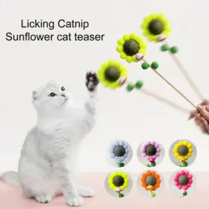 عبة سنارة عشبة الحشيش التفاعلية لقطط catnip cat toy