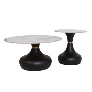 Baity-Coffee Table-Black-75*75 50*50-2 cartons/1 SET-75x75cm