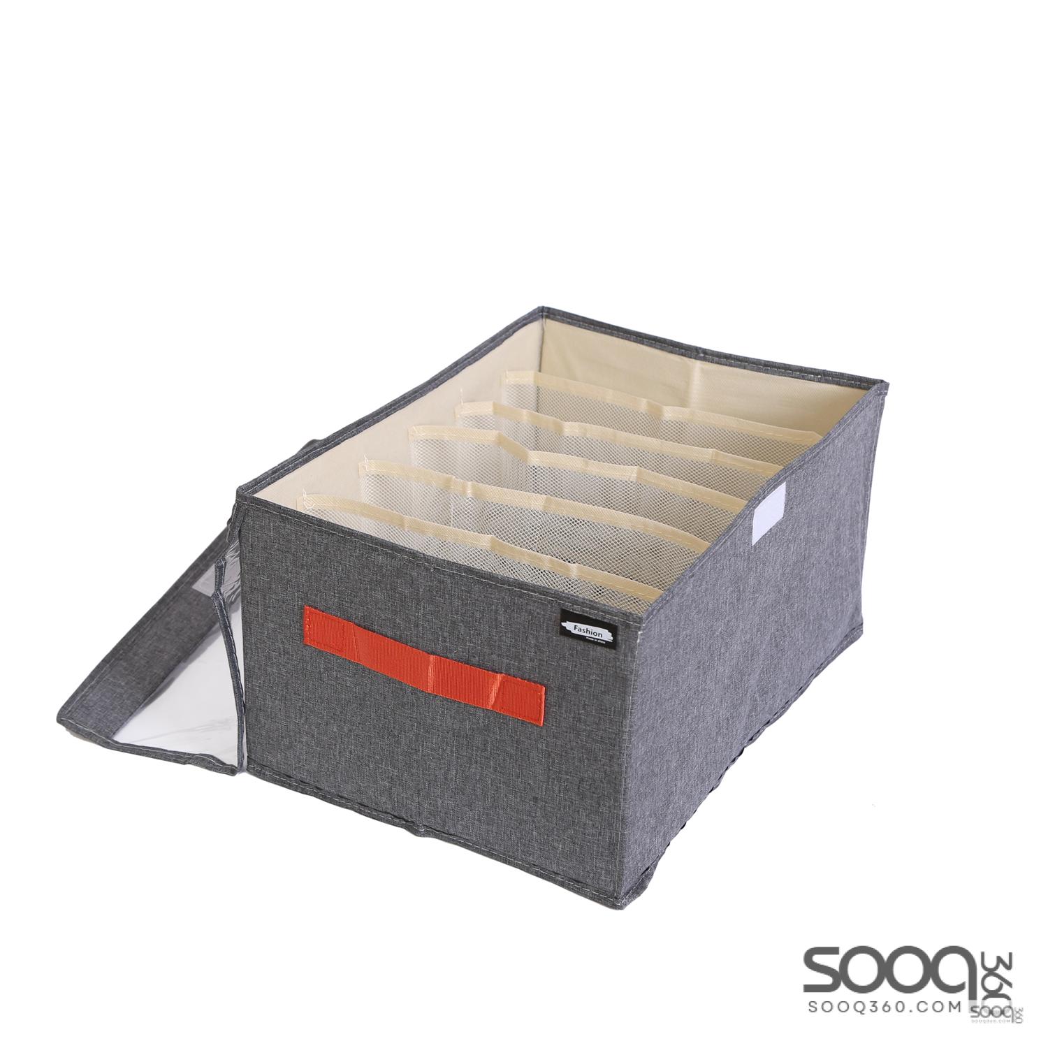 Storage Box-White&Grey-44x30x20cm