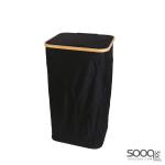 Garbage Basket Set-Black-40x33x75cm