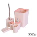 Bathroom Accessories-Brown-6 Pcs