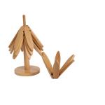 Coaster Set-Brown-4 Pcs
