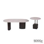Baity-Coffee Table-White-120*60 50*50-3 cartons/1 SET-120x60cm