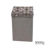 Laundry Basket-Grey-40x33x68cm
