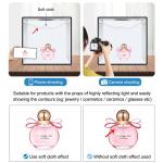 حلقة الضوء صور إضاءة الاستوديو رماية خيمة كيت صندوق مع 6 ألوان الخلفيات (أسود، أبيض، برتقالي، أحمر، أخضر، أزرق)