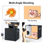 حلقة الضوء صور إضاءة الاستوديو رماية خيمة كيت صندوق مع 6 ألوان الخلفيات (أسود، أبيض، برتقالي، أحمر، أخضر، أزرق)