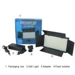 ⁧E800 3-color temperature 40W 3200K-5600K LED Flat Panel Lights Live Broadcast Fill Light، EU Plug⁩