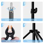 حامل معدني للخلفية قياس 2x3متر لون أسود backdrop stand