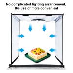 PULUZ 40cm 24W 5500K Portable Folding Studio Tent Kit with 6 Colors (Black, Orange, White, Red, Green, Blue) and Backdrops