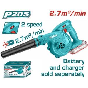 Total TABLI20018 Lithium-ion blower بلور شحن 20 فولت سرعات بدون بطارية وشاحن