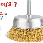 Total TAC33031 Cup brushes with shank 3" فرشاية سلك