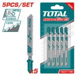 TOTAL TAC51118B Jig saw blade طقم نسلات تخريقة حديد/5