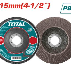 TOTAL TAC631153 Flap disc 4.5*22mm,P80 ورق حف مصفط