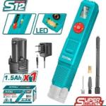 Total TACLI12011 Lithium-ion auto air compressor منفاخ عجال شحن 12 فولت مع بطارية وشاحن