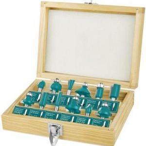 TOTAL TACSR2121 Router Bits Set 12pcs 12mm Total طقم ضربات فورمايكا 12 ملم
