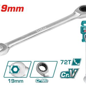 Total TCSPAR191 Ratchet spanner 19mm مفتاح شق رنج طقطيقة