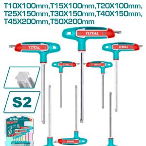Total THHW80836 8 Pcs T-handle torx wrench set طقم الن كي مشرنف 8 قطع