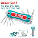TOTAL THT1061846 Torx key 8pcs طقم الن كي مشرنف طوي
