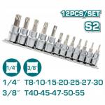 Total THT1438121 12 Pcs طقم بوكس راسية مشرنف