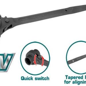 Total THTRSW19211 Double socket ratchet wrench مفتاح سقالة 19*21