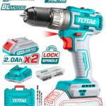 Total TIDLI20508 درل شحن 20 فولت نظام شاكوش + 2 بطارية وشاحن 