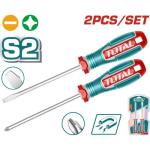 Total TKSDS0226 طقم مفكات عادي + مصلب 