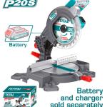 TOTAL TMS2001 Lithium-Ion MITRE saw 20V منشار ذيل شحن بدون بطاريةBLADE SIZEΦ - 210 Χ 25.4mm