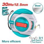 TOTAL TMT11306 STEEL MEASURING TAPE كركر 30 متر حديد