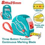 TOTAL TMT126081M Steel measuring tape 8mx25mm متر كوتشوك