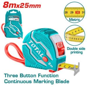 TOTAL TMT126081M Steel measuring tape 8mx25mm متر كوتشوك