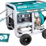 Total TP446001 Diesel generator and welder 4600
مولد كهرباء ديزل 4.2 كيلو مع ماكينة لحام 180 امبير