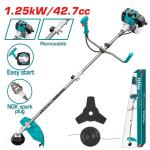 Total TP5434421 Gasoline grass trimmer and bush cutter
ماكنة جز وقص حواف العشب بنزين
شفره + حبل 