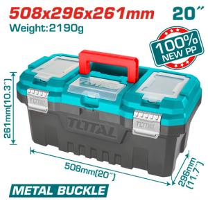 صندوق عده بلاستيك 20" TOTAL TPBX0202