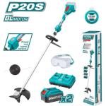 Total TSTLI200285 Lithium string trimmer and brush cutter ماكنة جز وقص حواف العشب 40 فولت مع 2 بطارية 4 امبير وشاحن مجوز بدون فحمات
شفره + حبل