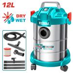 Total TVC14122 Vacuum cleaner مكنسة برميل صناعي 12 لتر 800 واط
Wet/Dry